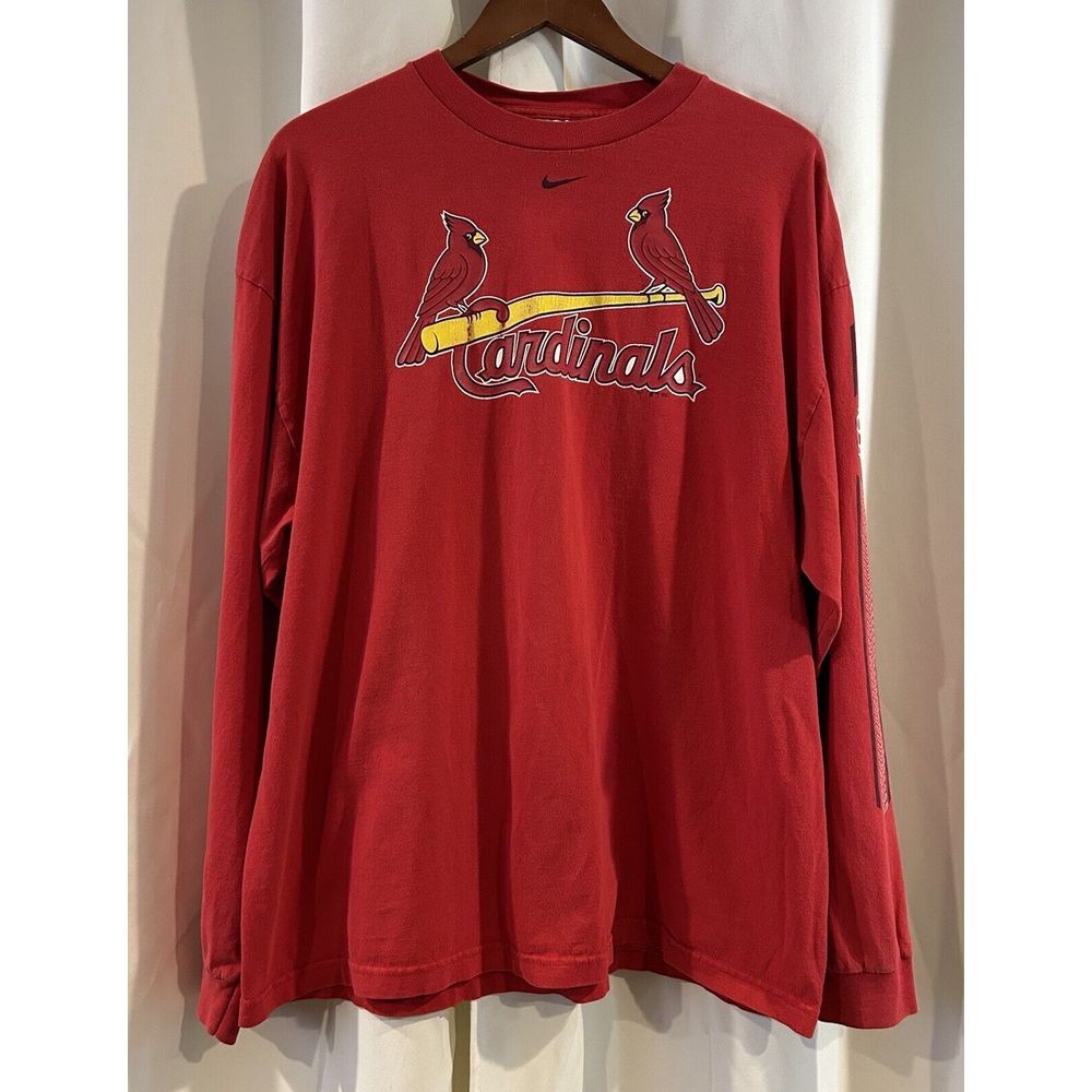 Nike St. Louis Cardinals Baseball Mens XL Red Pullover‎ Sweatshirt Long Sleeve